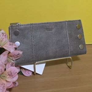Hammitt Gray Wallet with Silver Accents